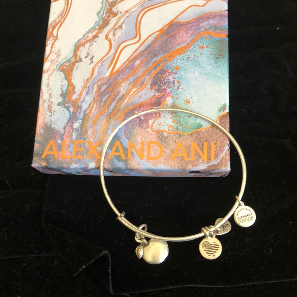 Alex and ani teacher silver bracelet